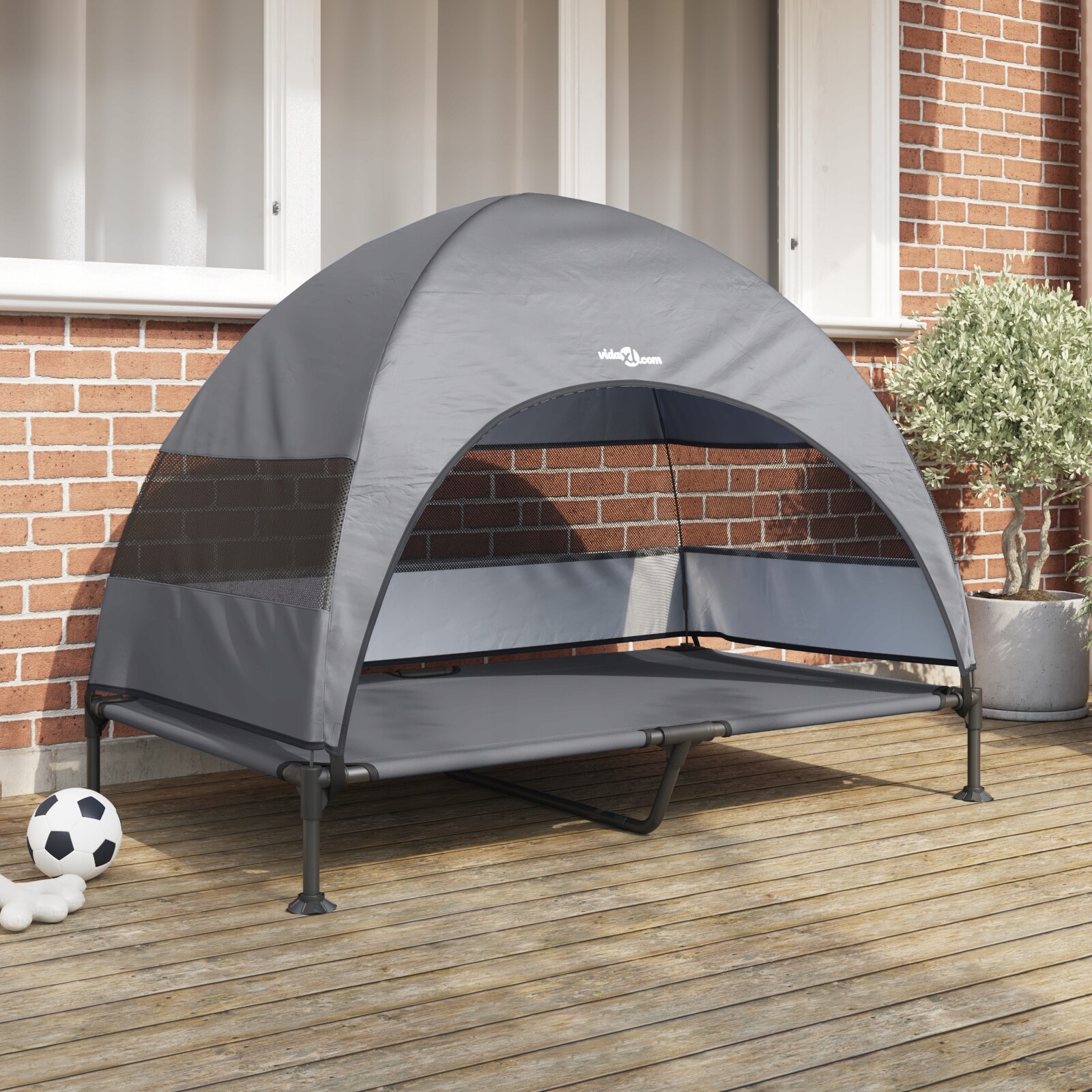 zvýšený pelíšek pro psy s odnímatelnou stře