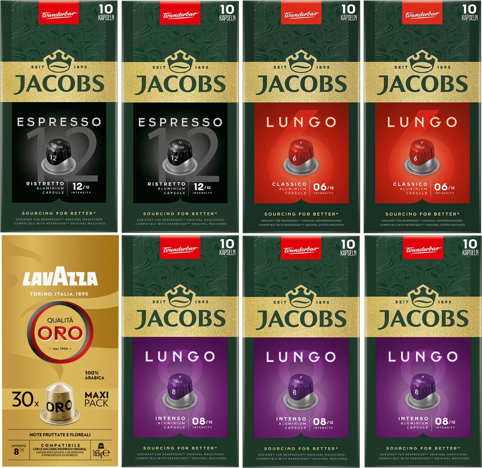 Kapsle pro Nespresso Jacobs mix chutí 70 30