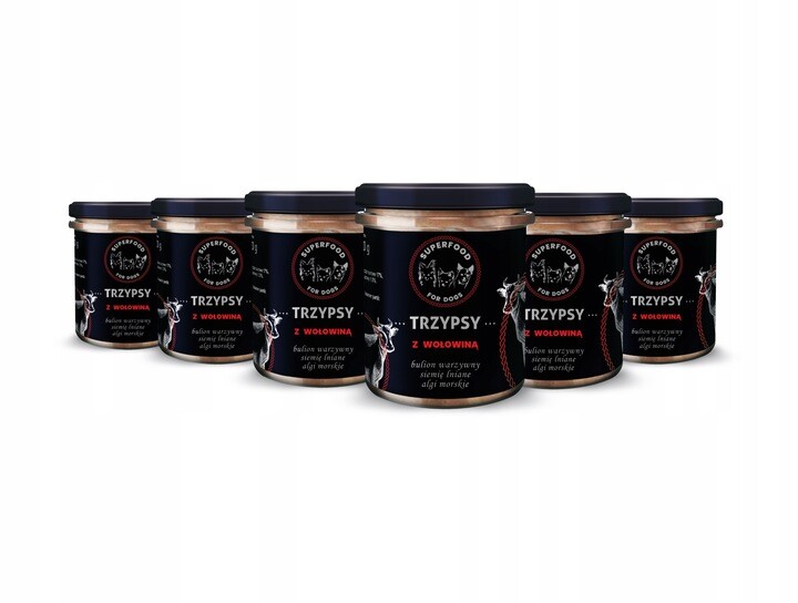 Třípsy S Hovězím Masem Vlhké Krmivo Sada 6 X 300 G