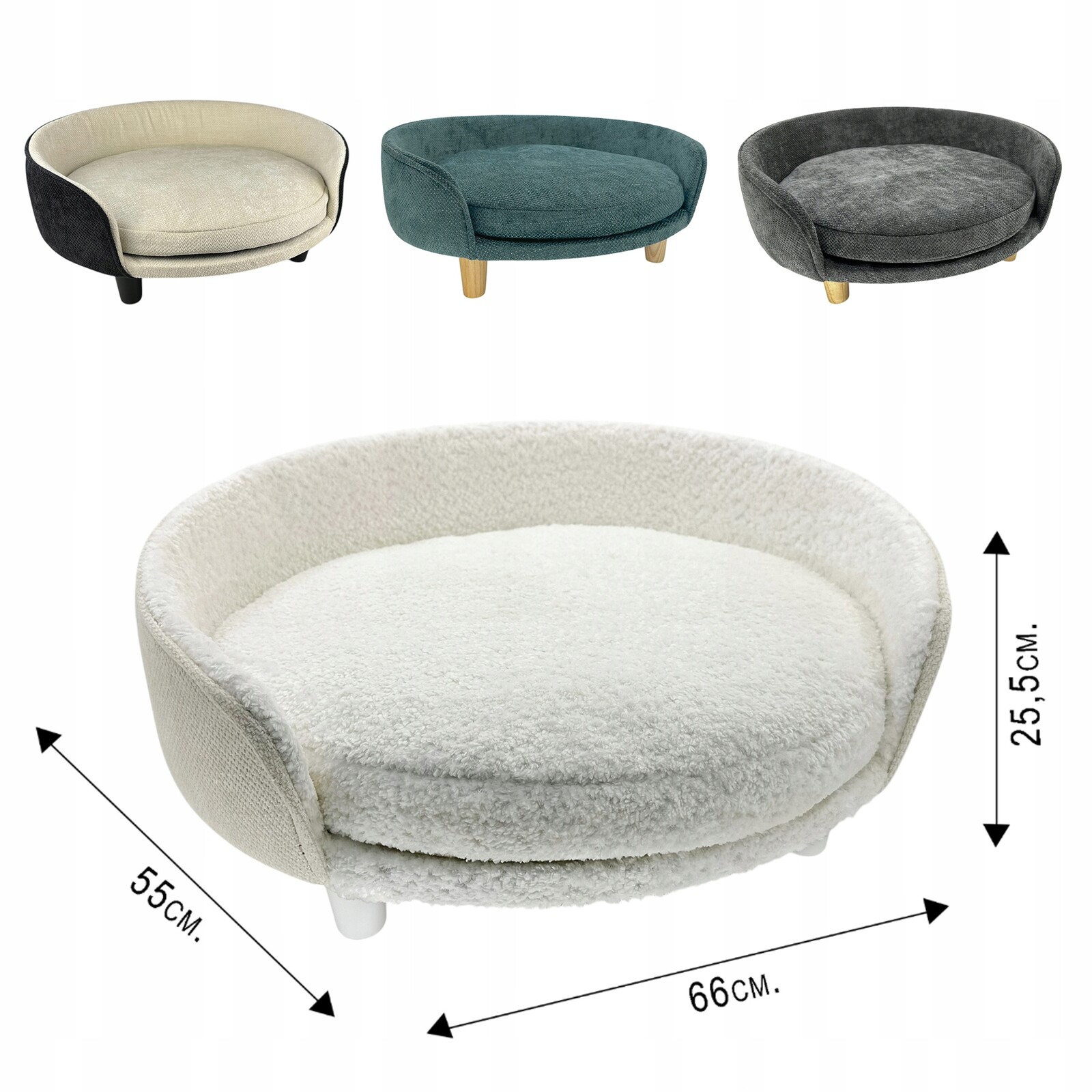 Pelíšek pro psa a kočku Kotec pro střední zvířata, pohodlné a měkké lehátko