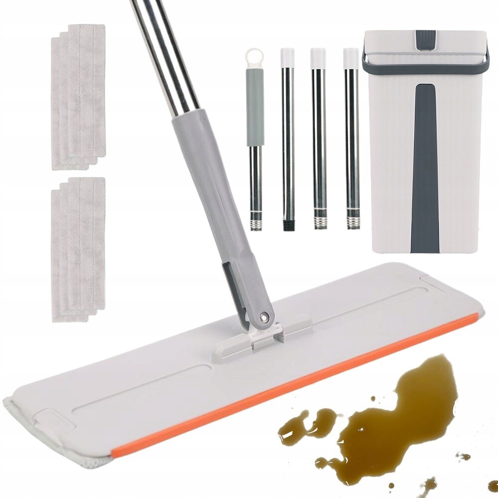 Plochý Mop Handy Dvoukomorový Kbelík Se Ždímačem