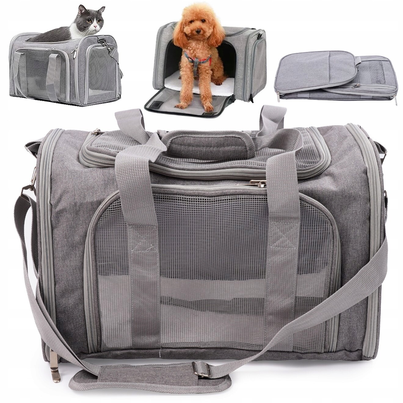 Přepravka pro kočky králíka a zvířata Přepravní Taška kotec na rameno