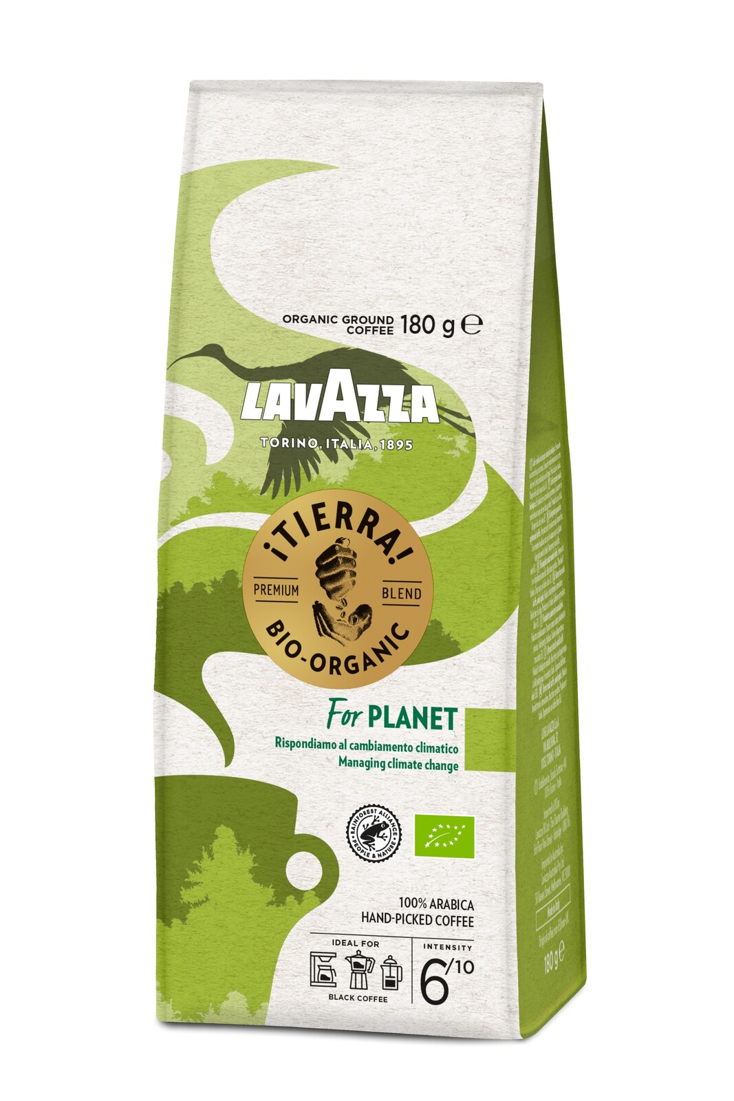 3x Mletá káva Lavazza Tierra Bio Organic For Planet 180 g