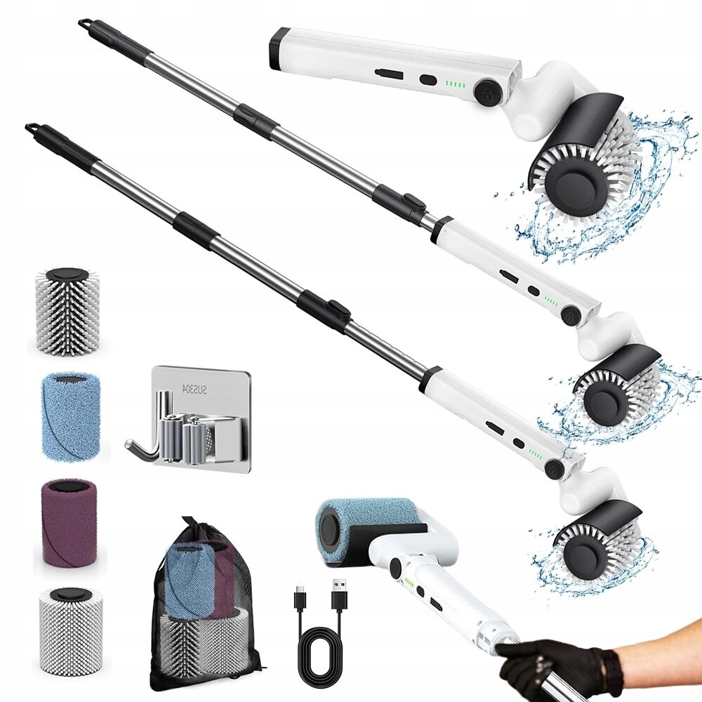 Elektrický Kartáč Scrubber Mop Kartáč Na Čištění Válcový Kartáč