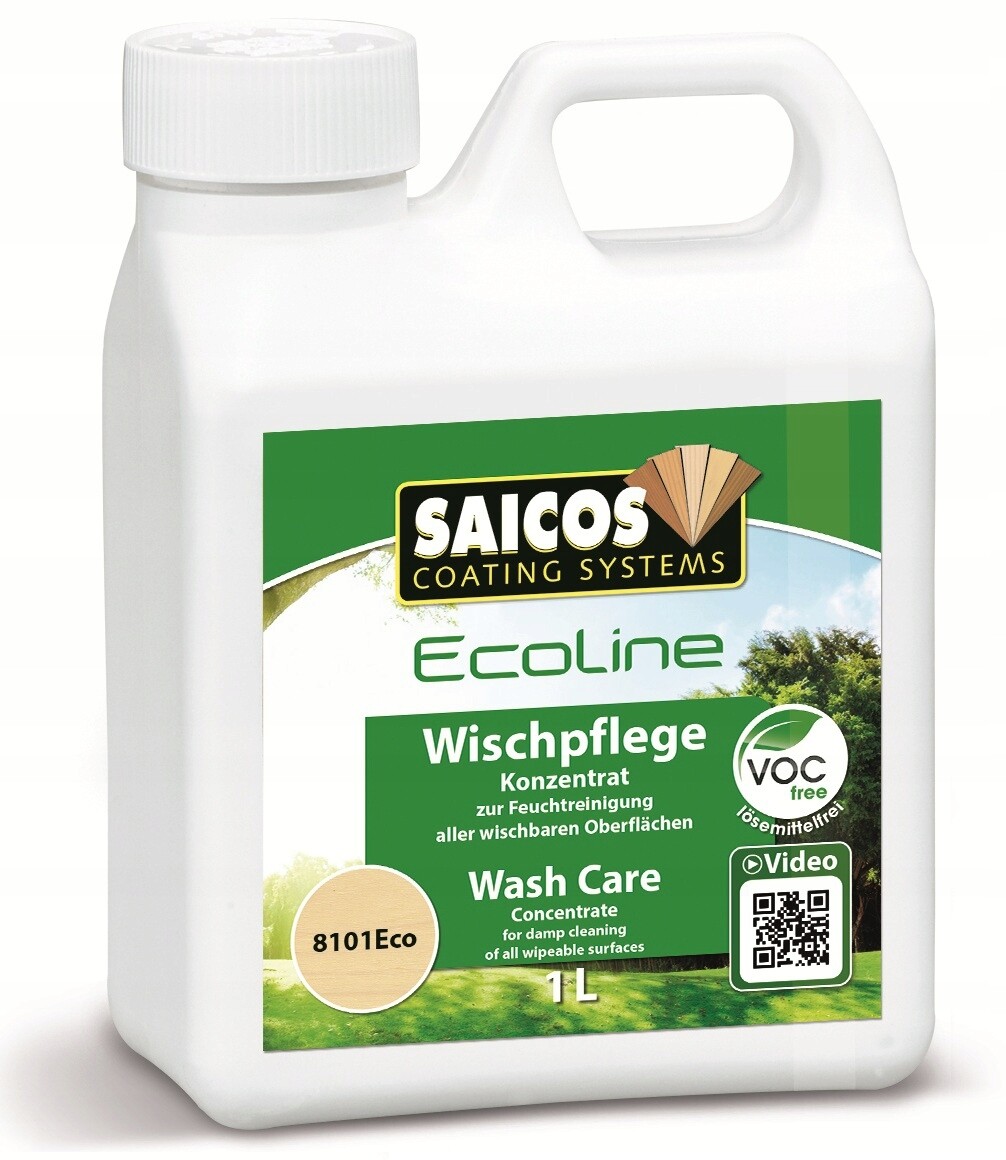 Saicos 8101 Tekutý čistič podlah Ecoline Wash Care 1L
