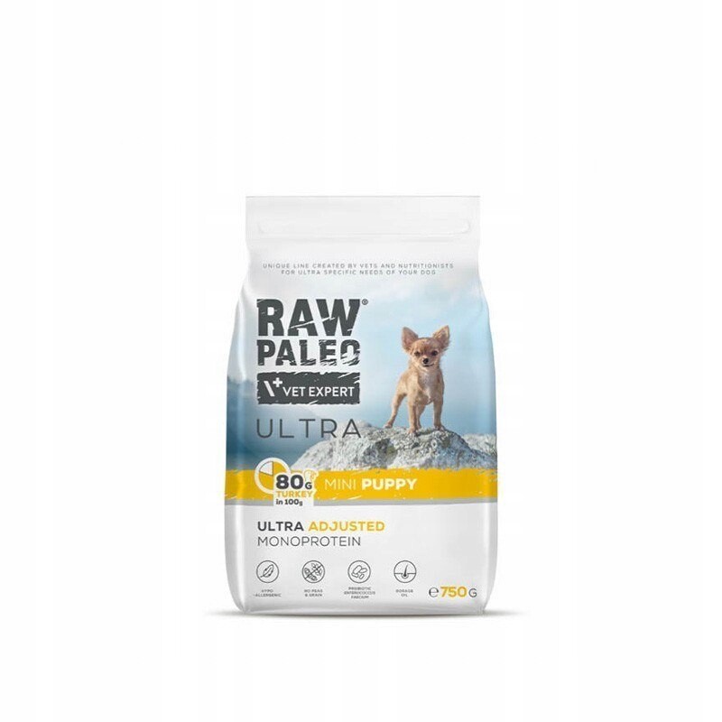 VetExpert Raw Paleo Ultra Krůta Mini Puppy 750 g