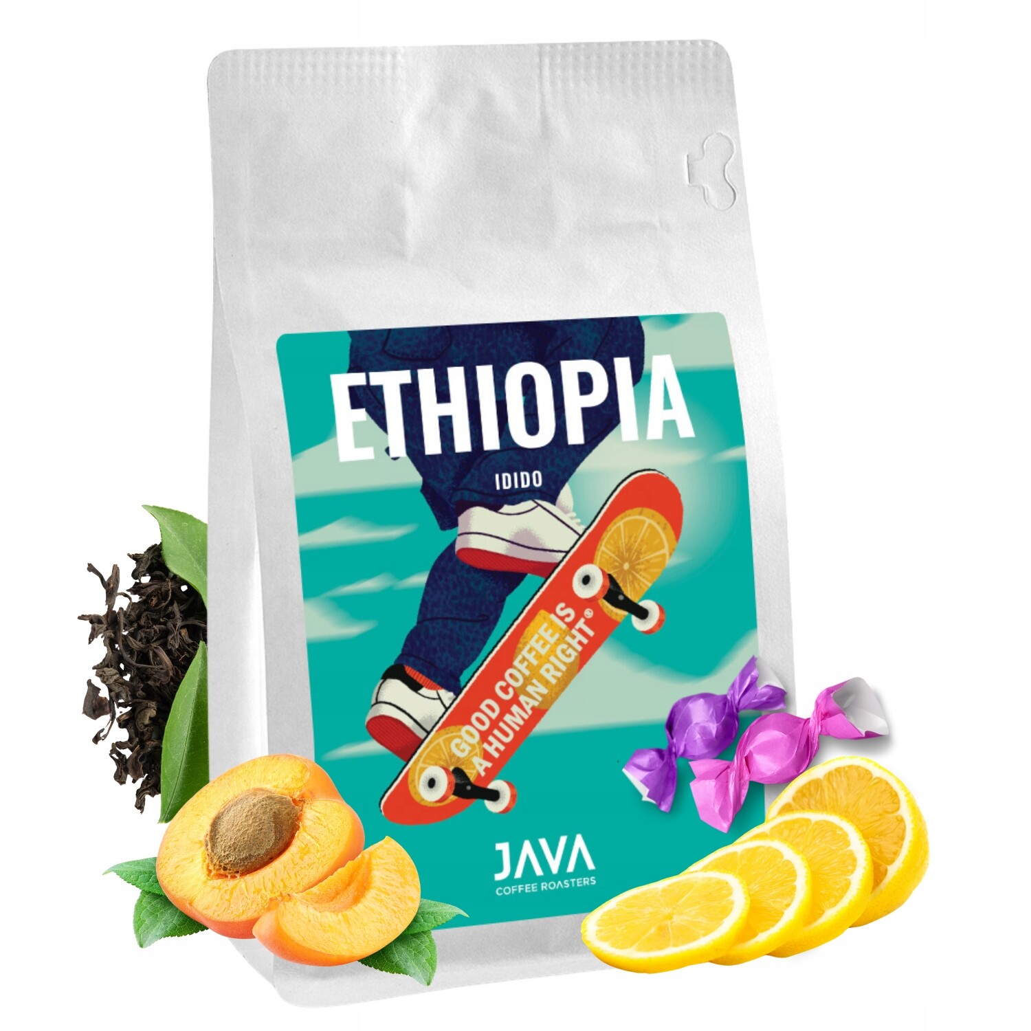 Káva překapávaná 100% arabika Ethiopia Idido jemná, světle pražená 250 g