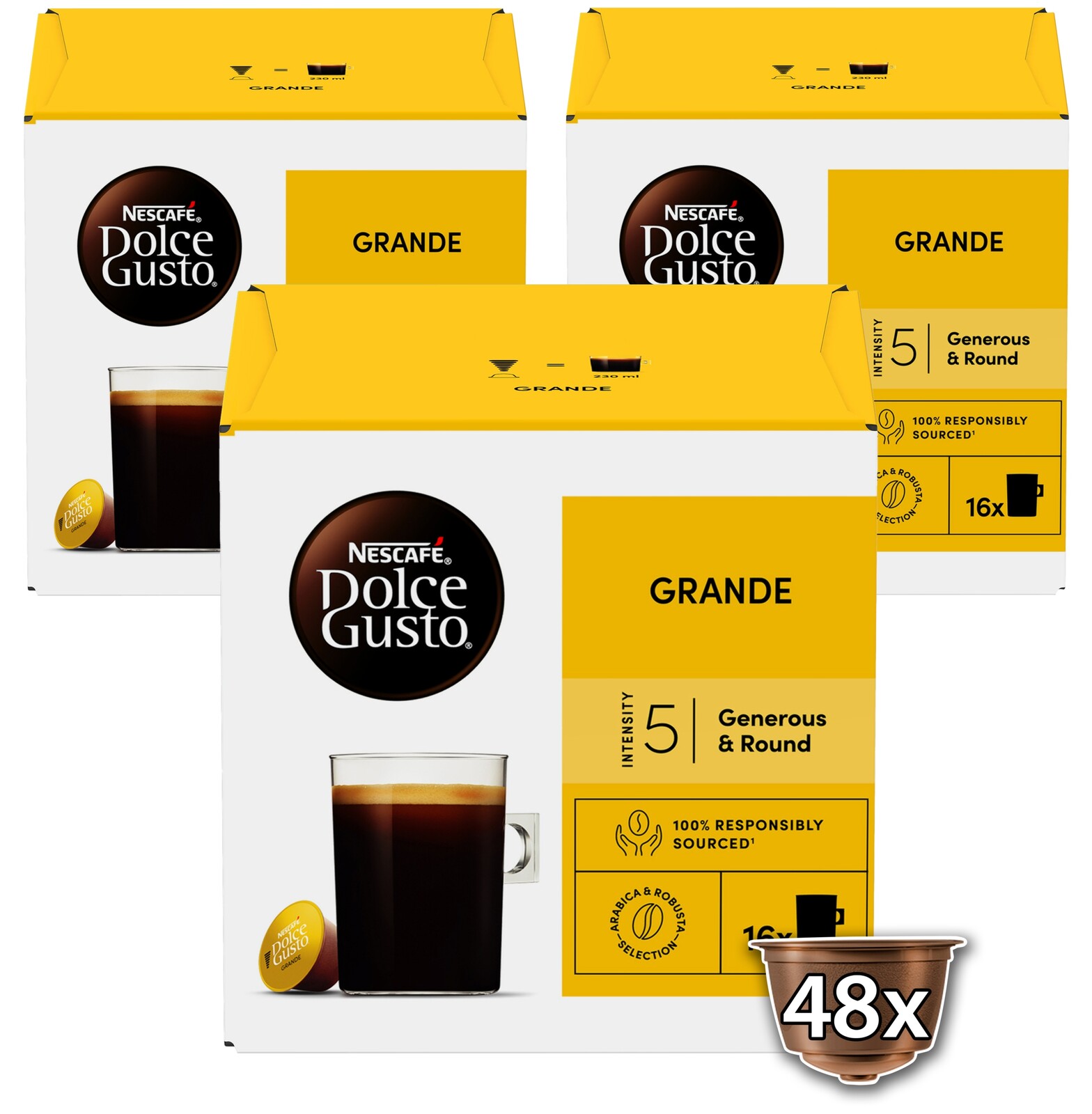 Nescafe Dolce Gusto Grande – kávové kapsle – 48 kapslí v balení