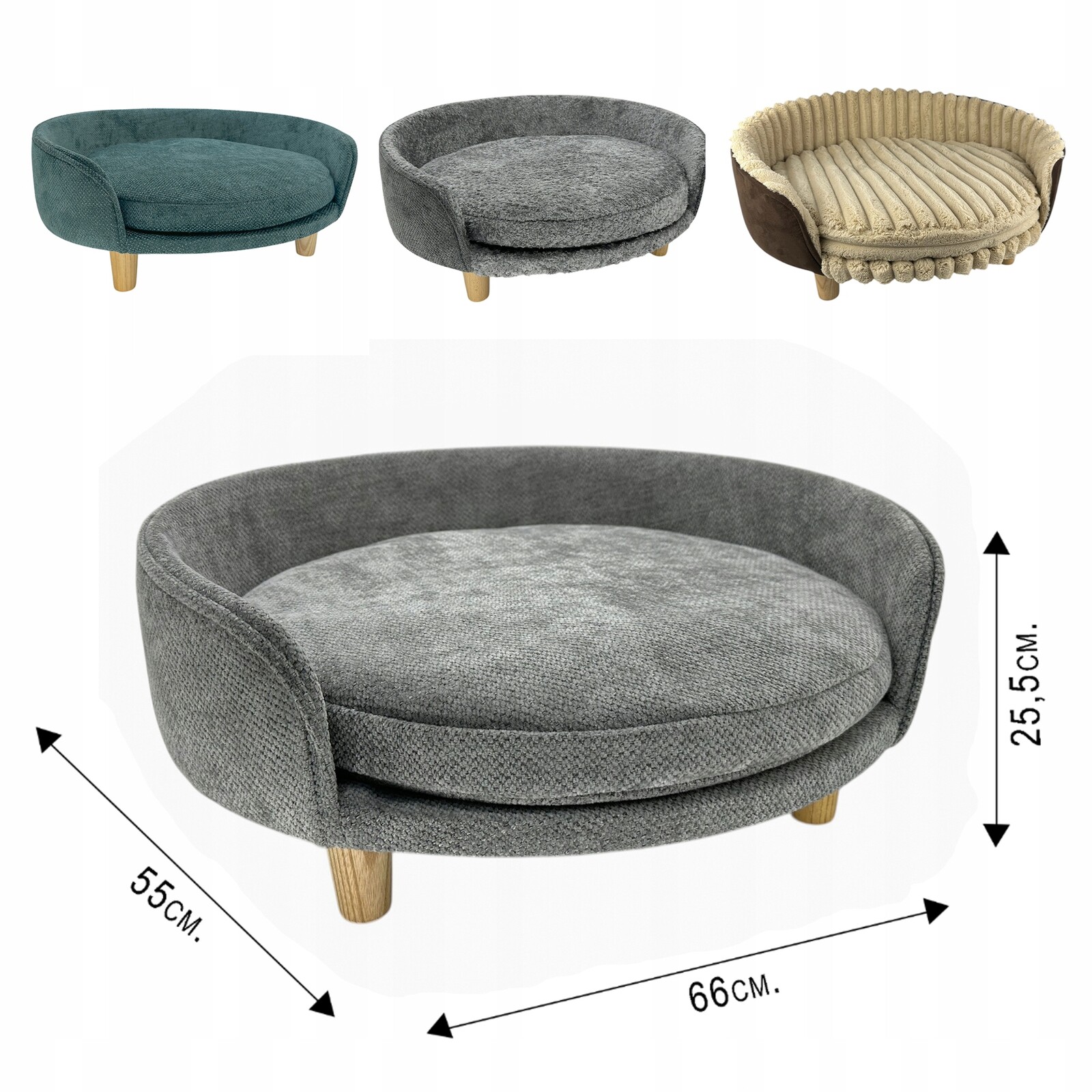 Pelíšek pro psa a kočku Kotec Potah pro střední zvířata, měkká pohovka