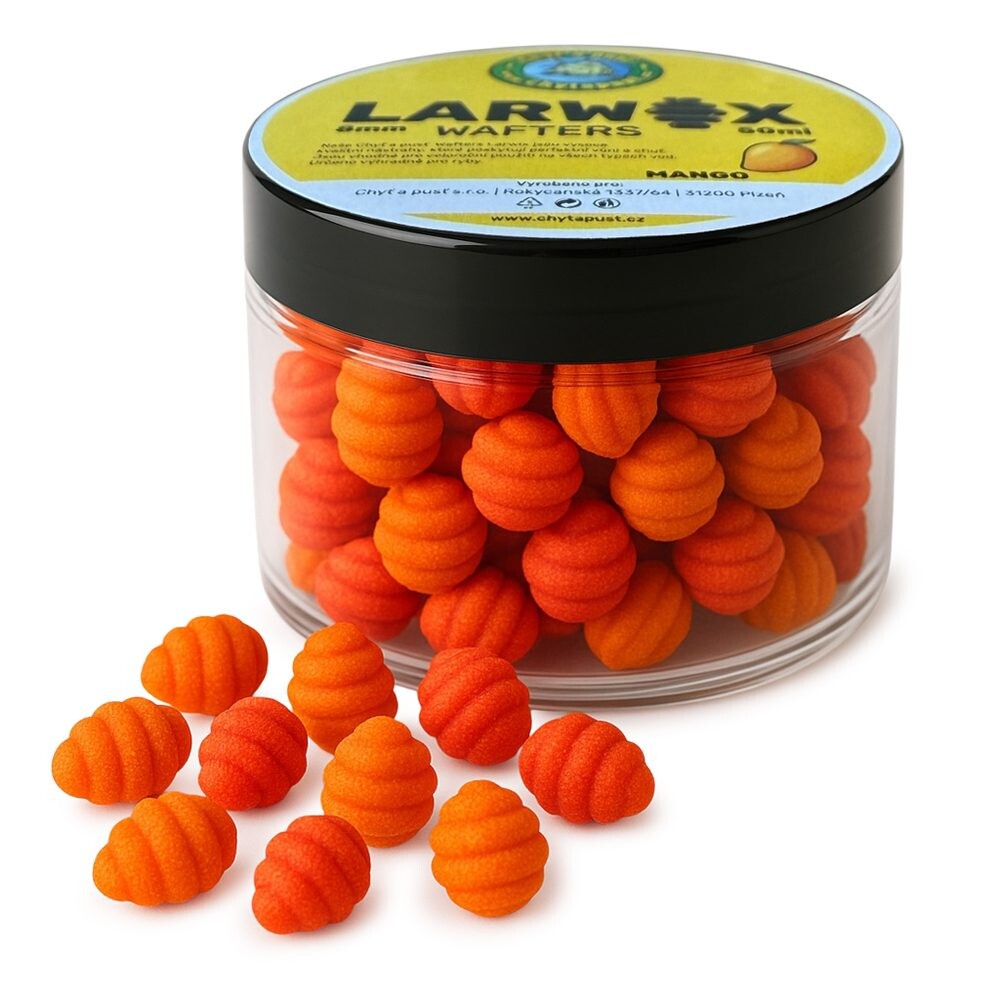 Chyť a pusť Nástraha Wafters Larwix 50ml - Česnek 11mm