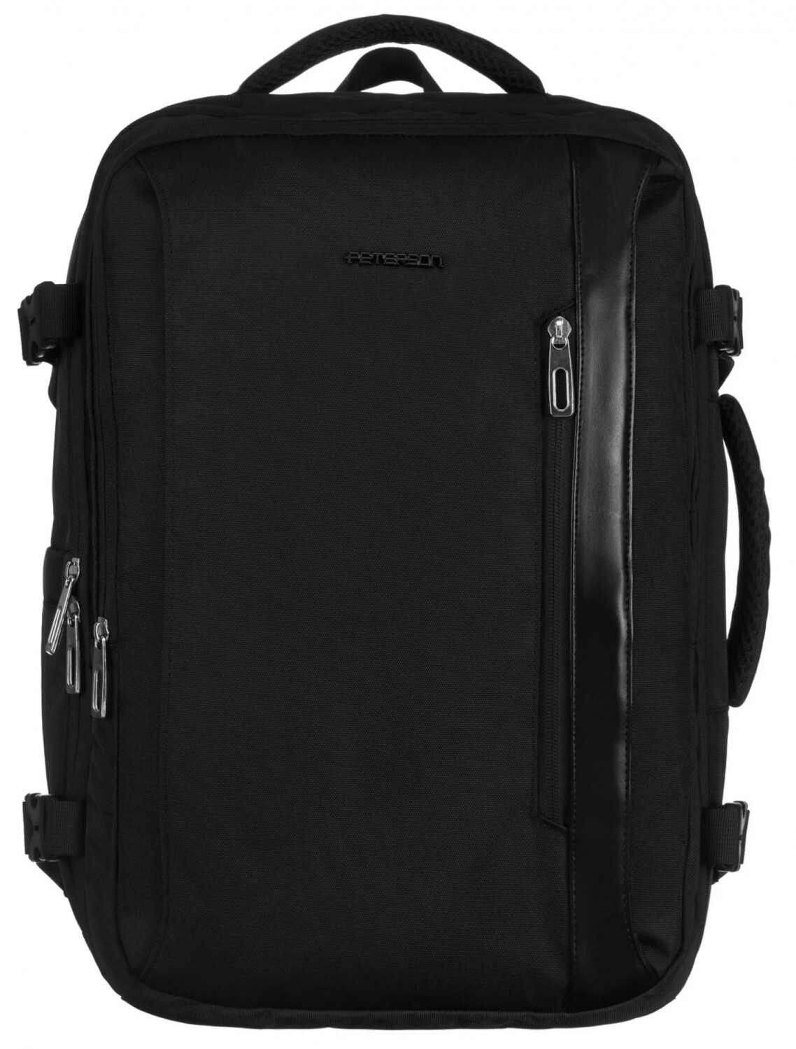 Trendy textilní batoh Peterson Tigran, černý
