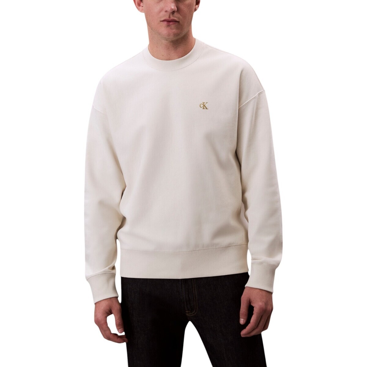 Calvin Klein Jeans  PREMIUM TERRY MONOGR LV04RC277G  Bílá