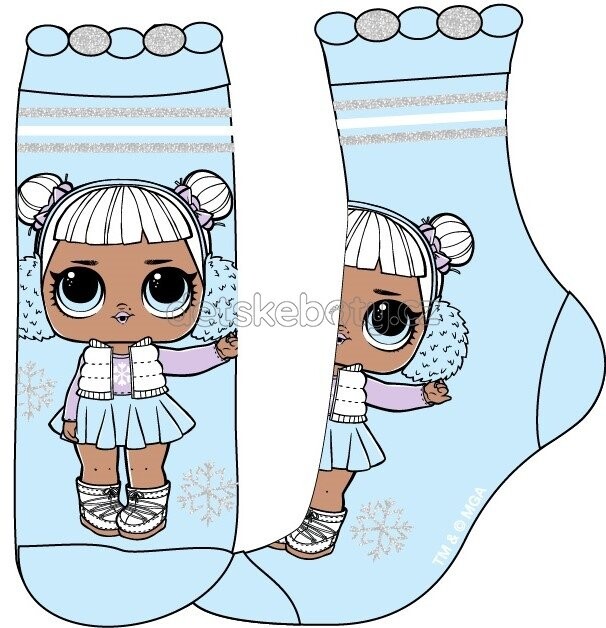 Ponožky Eexee Lol světle modrá Velikost: 27-30