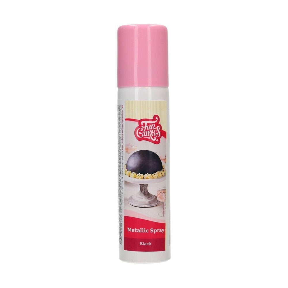 Černý metalický sprej FunCakes 100 ml - FunCakes