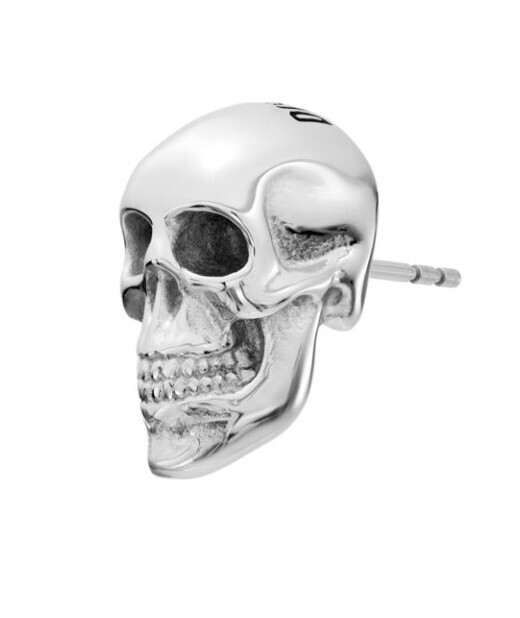Diesel Ocelová single náušnice Lebka DX1580040