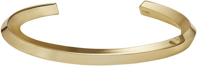 Emporio Armani Luxusní pevný pozlacený náramek EGS3102710