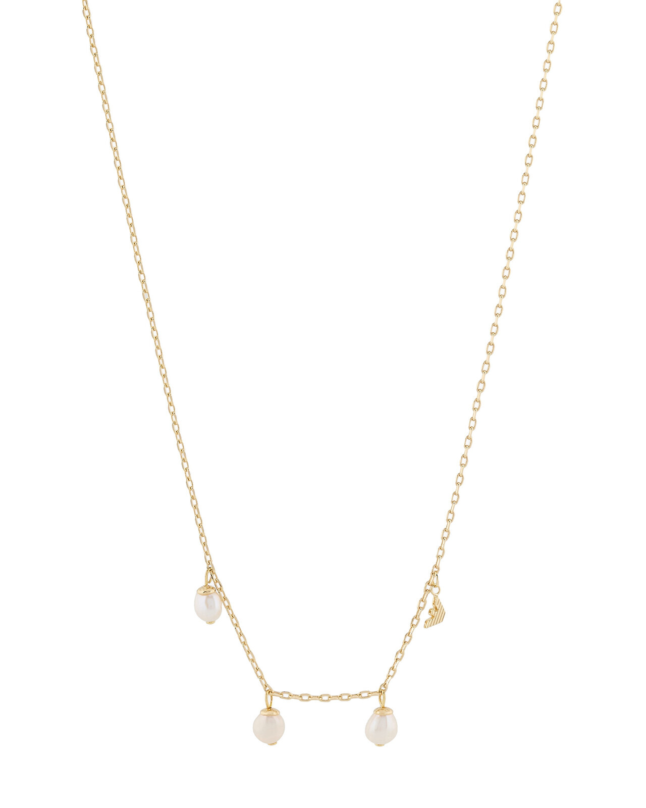 Emporio Armani Módní pozlacený náhrdelník Station EGS3197710