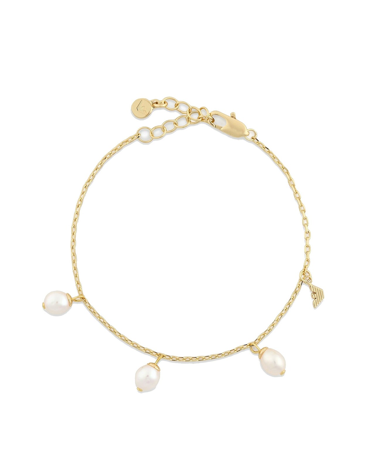 Emporio Armani Módní pozlacený náramek s perličkami EGS3198710