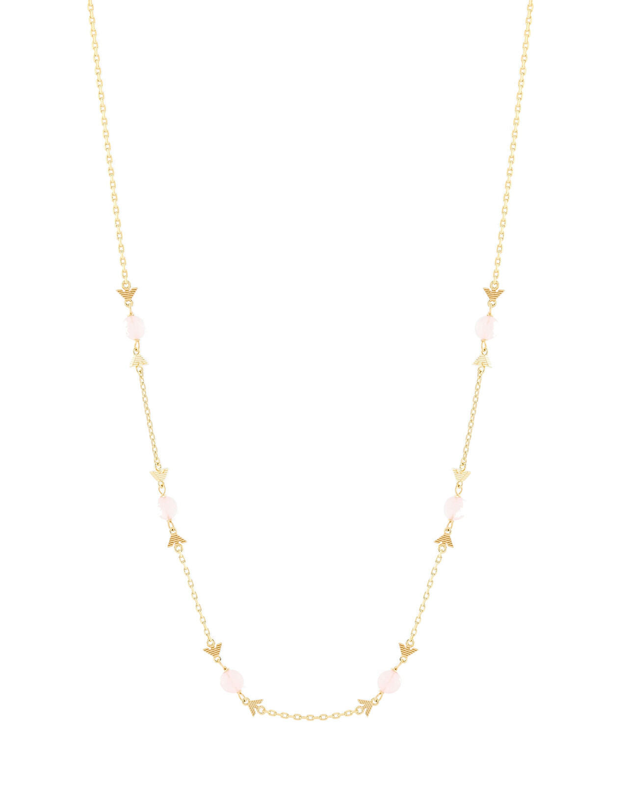 Emporio Armani Módní pozlacený náhrdelník s křemenem EGS3200710