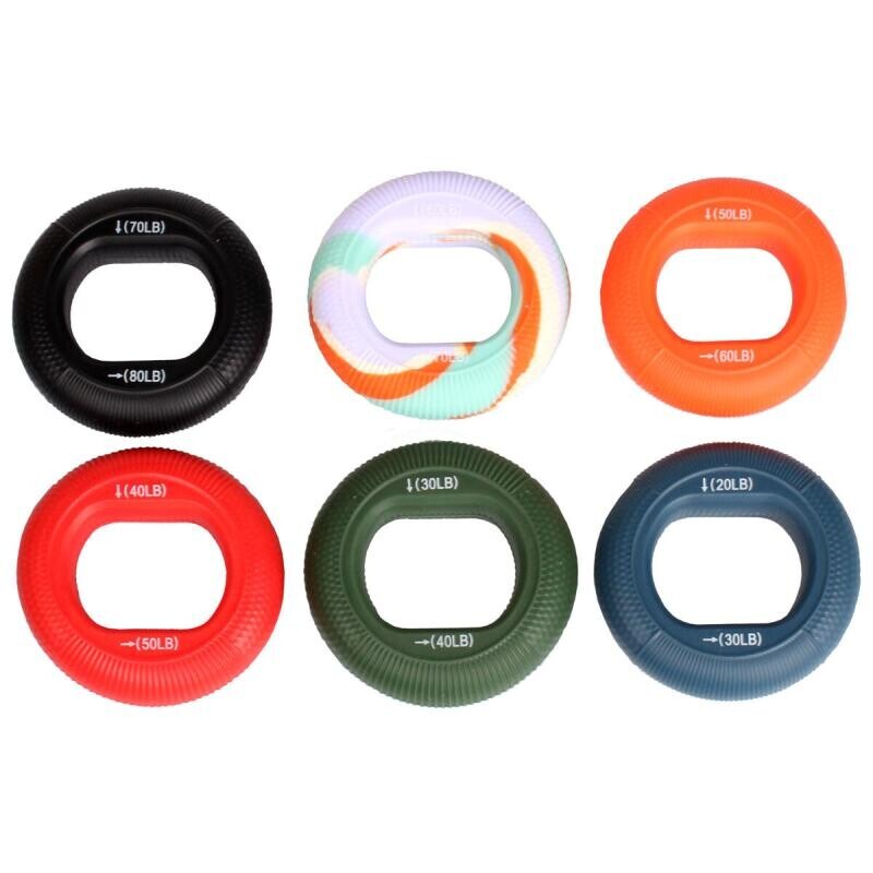 Merco Grip Ring 6 Set sada posilovacích kroužků mix barev