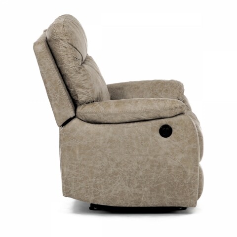 TV a relaxační křeslo s elektrickým ovládáním, potah lanýžová látka v dekoru vintage, 1 motor 240V TV-4094 LAN3 TV-4094 LAN3 Autronic