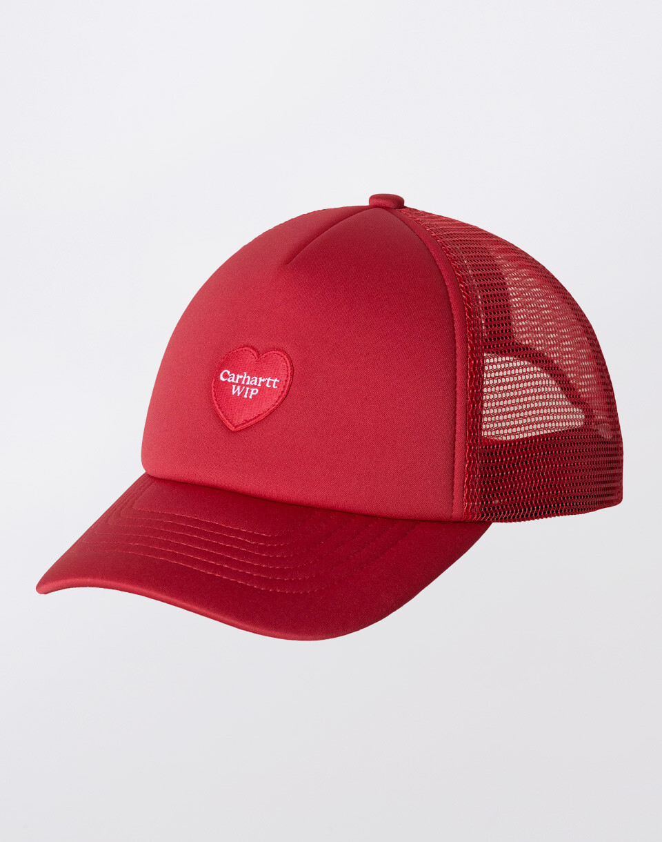 Carhartt WIP Heart Patch Trucker Cap Scarlet