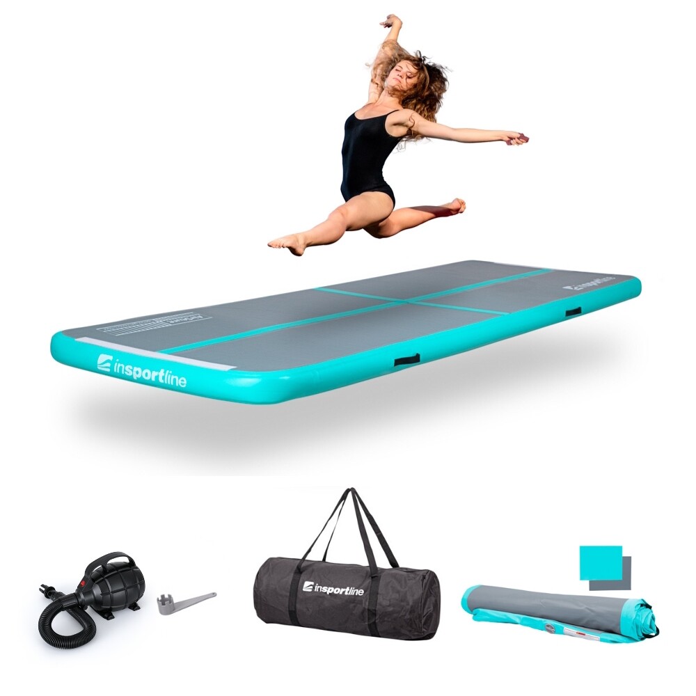 inSPORTline Airstunt 500x100x10 cm šedá s elektrickou pumpou