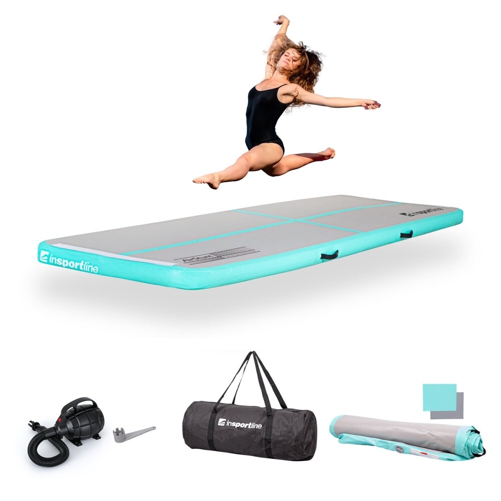 inSPORTline Airstunt 300x100x10 cm bílá s elektrickou pumpou