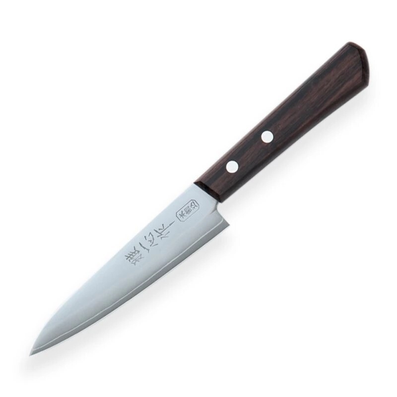 Univerzální nůž KANETSUGU MIYABI ISSIN 12 cm, hnědá, Dellinger