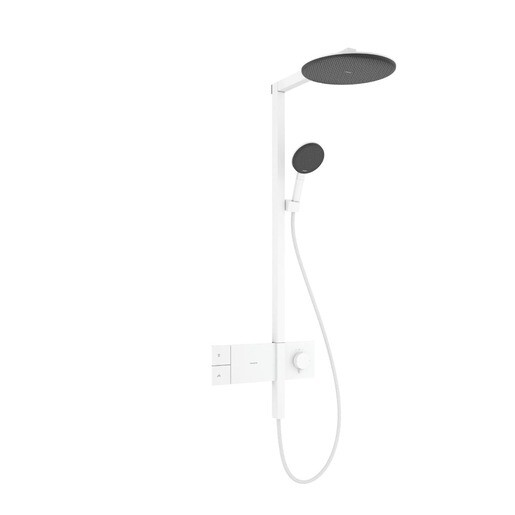 Sprchový systém Hansgrohe Raindance Alive S s termostatickou baterií matná bílá 24582700
