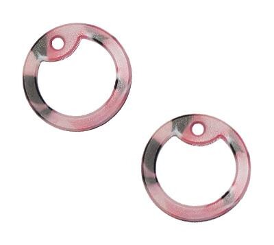 Gumička (tlumítka) silikonová k U.S. DOG TAGS růžová/černá 1ks