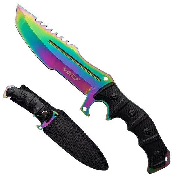 Nůž lovecký Rainbow Huntsman Bowie CS GO Kandar® N-607