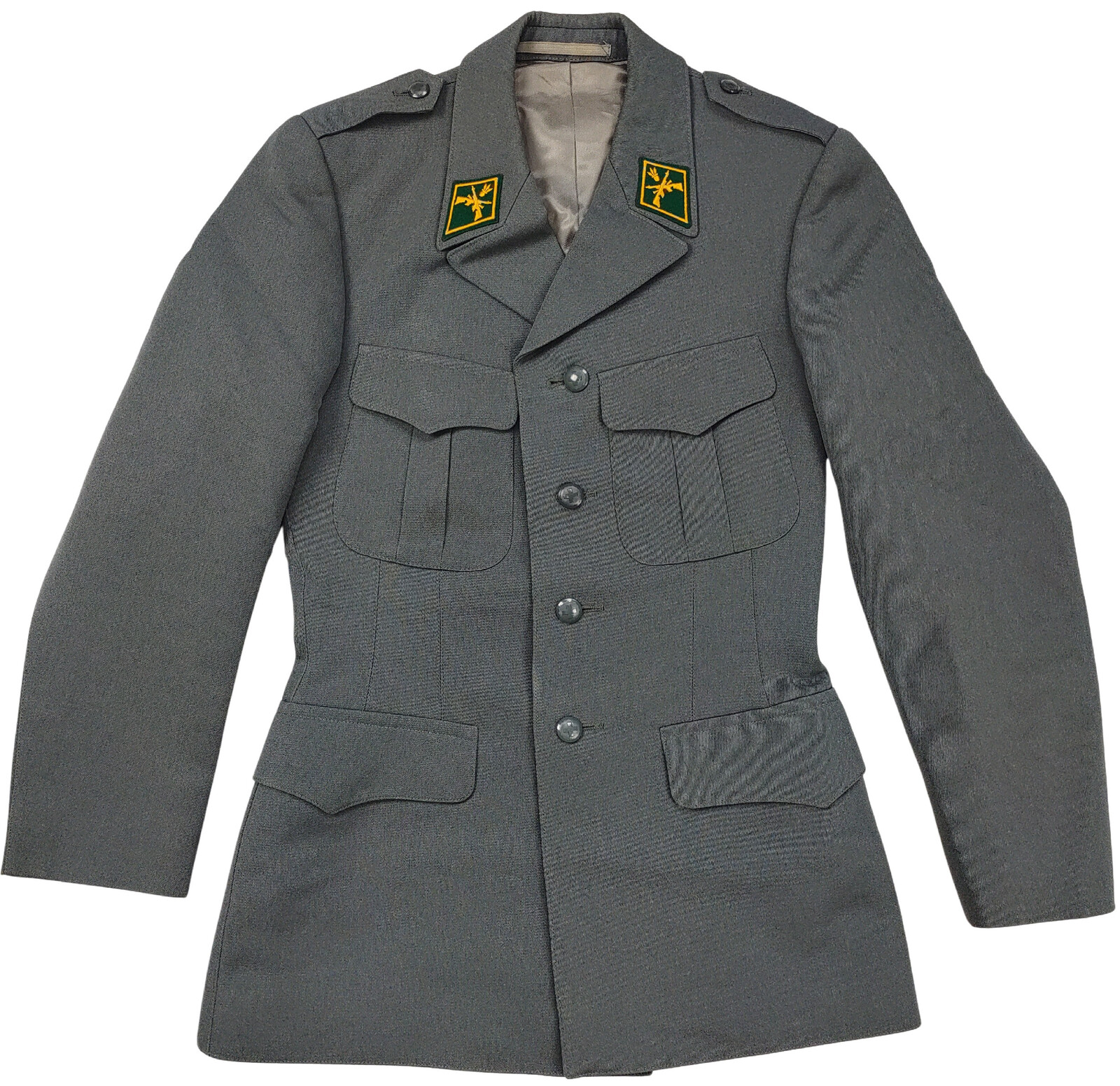 Sako vlněné s nášivkami šedé Švýcarsko (02) Velikost: bez velikosti (viz. tabulka)