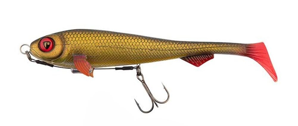 Fox Rage Gumová nástraha Super Slick Shad Loaded UV Golden Prey - 18cm - 49g  1/0