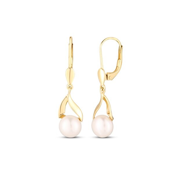 Náušnice s perlou 235-288-350553 2.35g