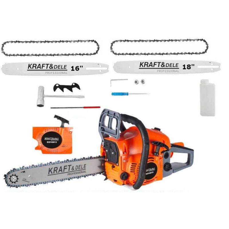 Kraft&Dele KD10613 řetězová benzinová pila 5,9HP 16