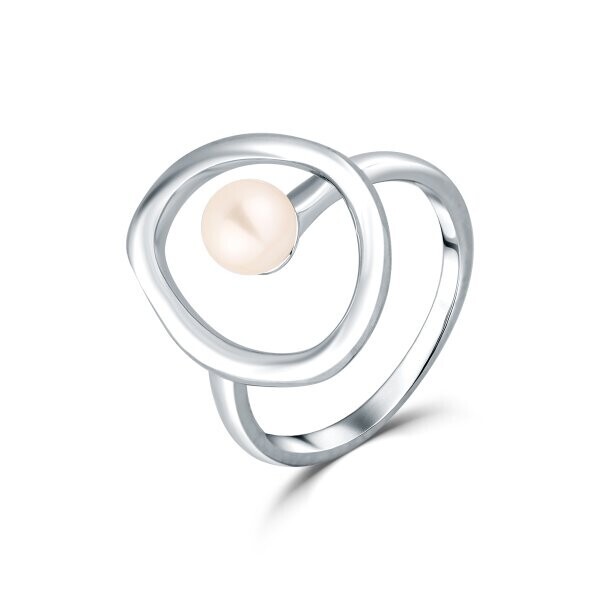 Prsten se syntetickou perlou 125-500-G095 55