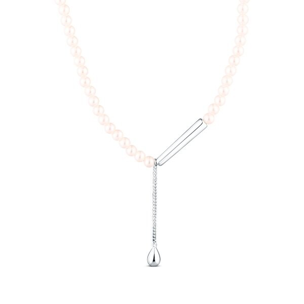 Náhrdelník se syntetickou perlou 175-500-E14928 12.10g