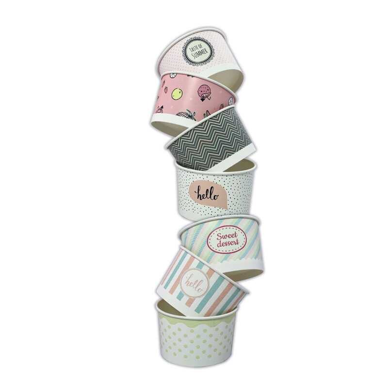 Kram Kelímek na zmrzlinu Pastel mix 130ml 25ks