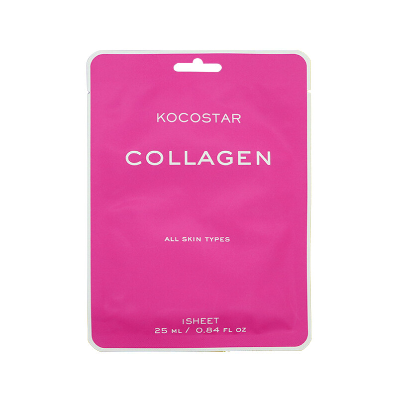 Kocostar Collagen Sheet Mask Vyživující pleťová maska s anti-aging efektem, 1 ks