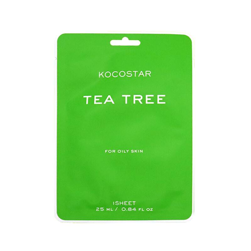 Kocostar Tea Tree Sheet Mask Čisticí pleťová maska proti nedokonalostem, 1 ks