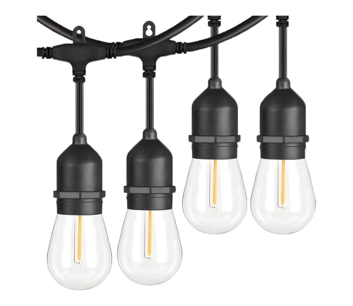 LED Venkovní dekorační řetěz 20xE27/1W/230V 10 m IP65 černá