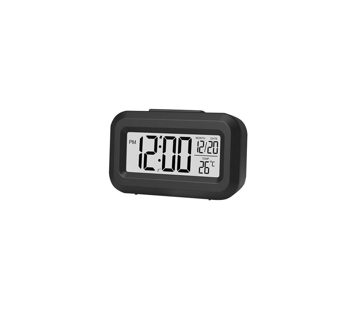 Winner Group Winner Group - Budík s LCD displejem a teploměrem 2xAAA černá