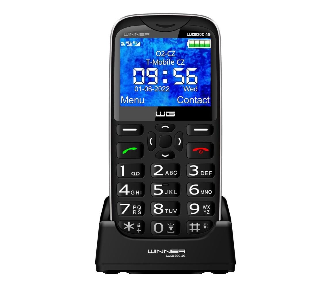 Winner Group Winner Group - Mobilní telefon pro seniory 1600 mAh černá