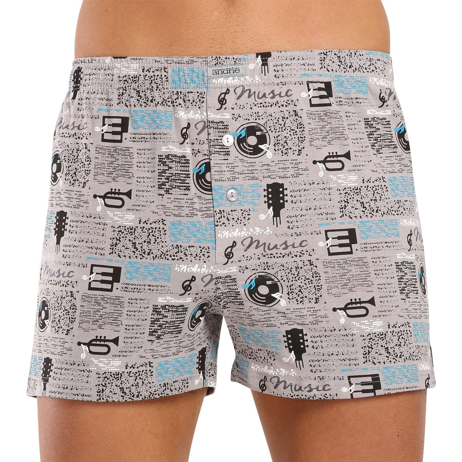 Pánské trenky Andrie vícebarevné (PS 5818-grey) XL, trenýrky