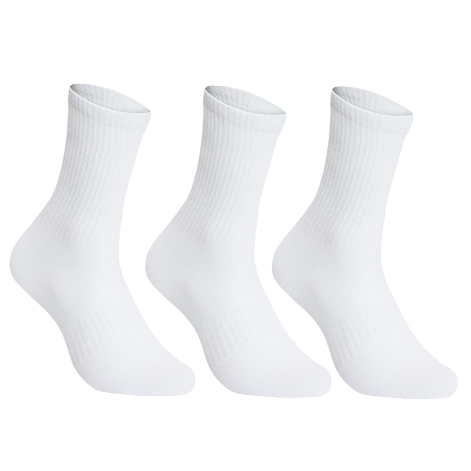 3PACK ponožky Benysøn vysoké bílé (B-6202) M