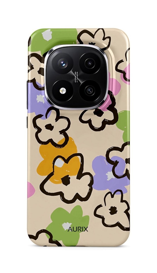 Kryt AURIX Xiaomi Redmi Note 14 Pro+ 5G pevný Flower Drawing 140182