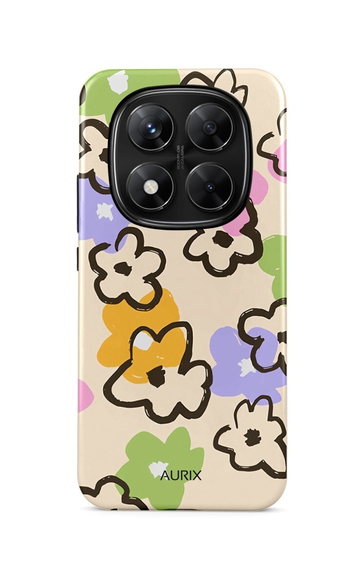 Kryt AURIX Xiaomi Redmi Note 14 Pro 5G pevný Flower Drawing 136524