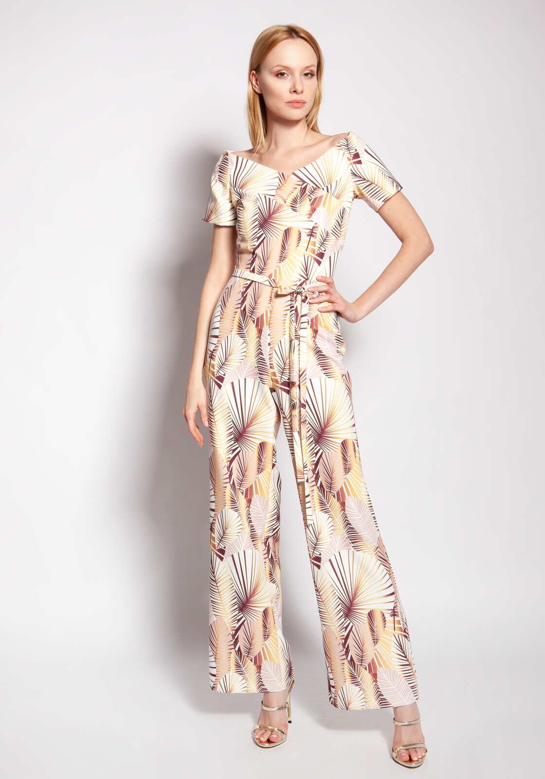 Dámský overal Lanti Lanti_Jumpsuit_Kb117_Beige