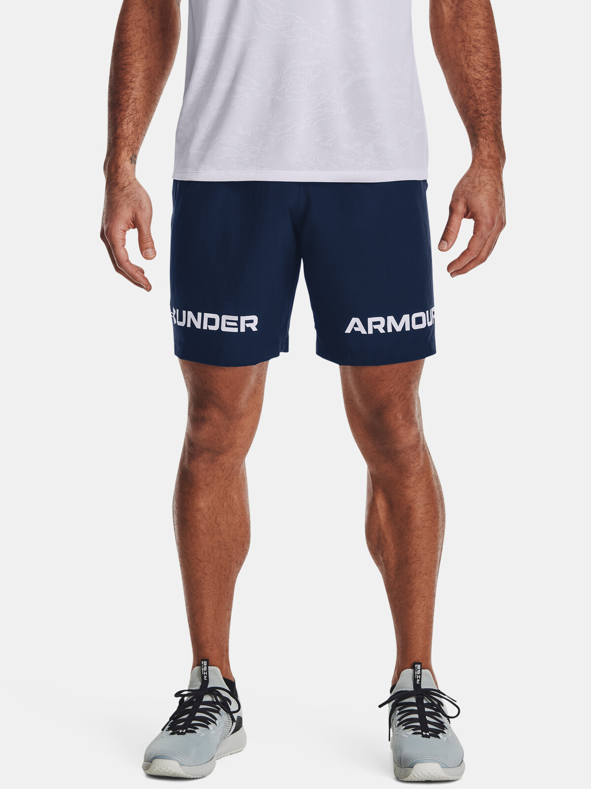 Under Armour Kraťasy Woven Graphic Wm Short-Nvy - Pánské